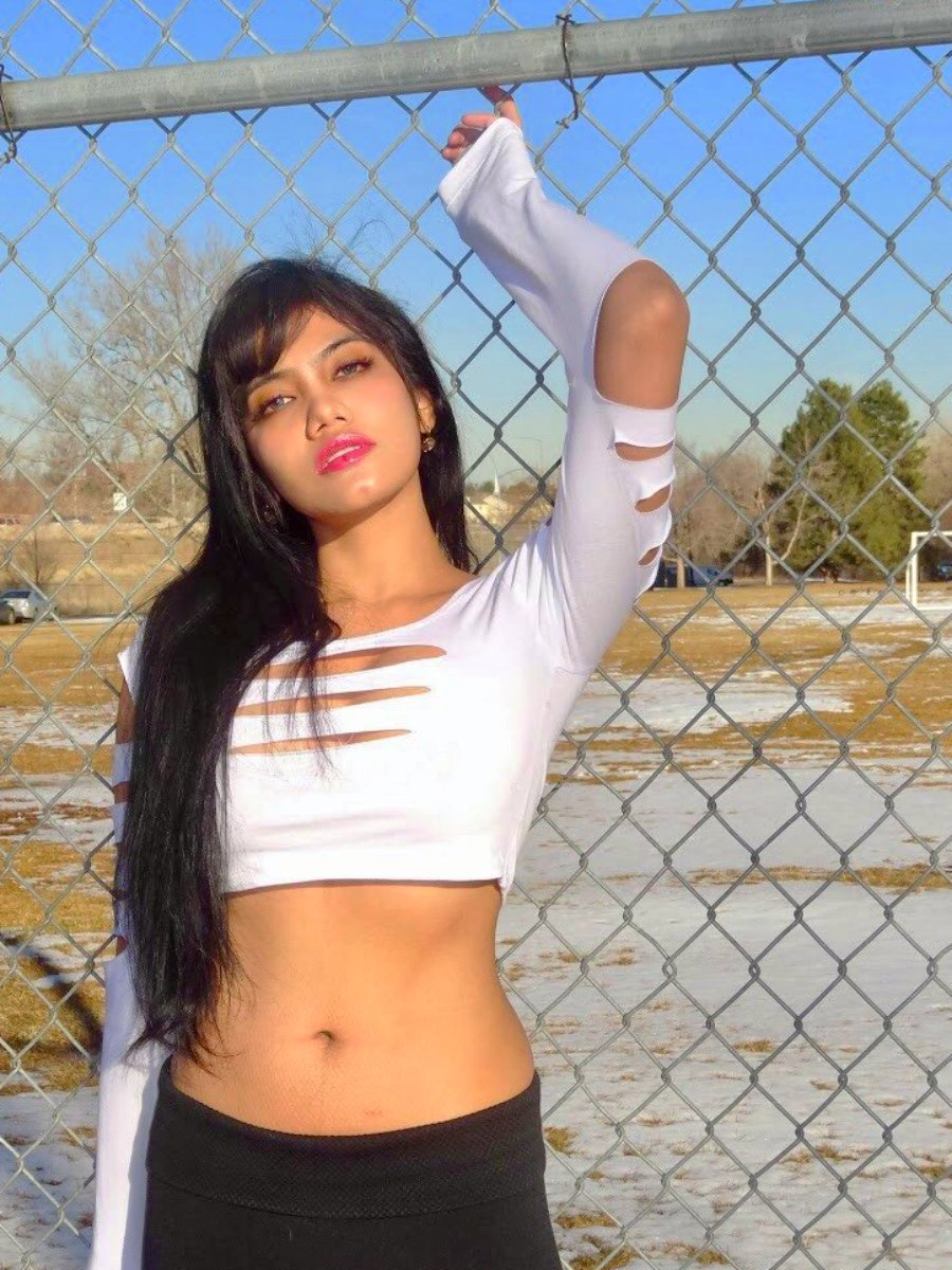 White Slashed Long Sleeve Crop Top / Made in USA