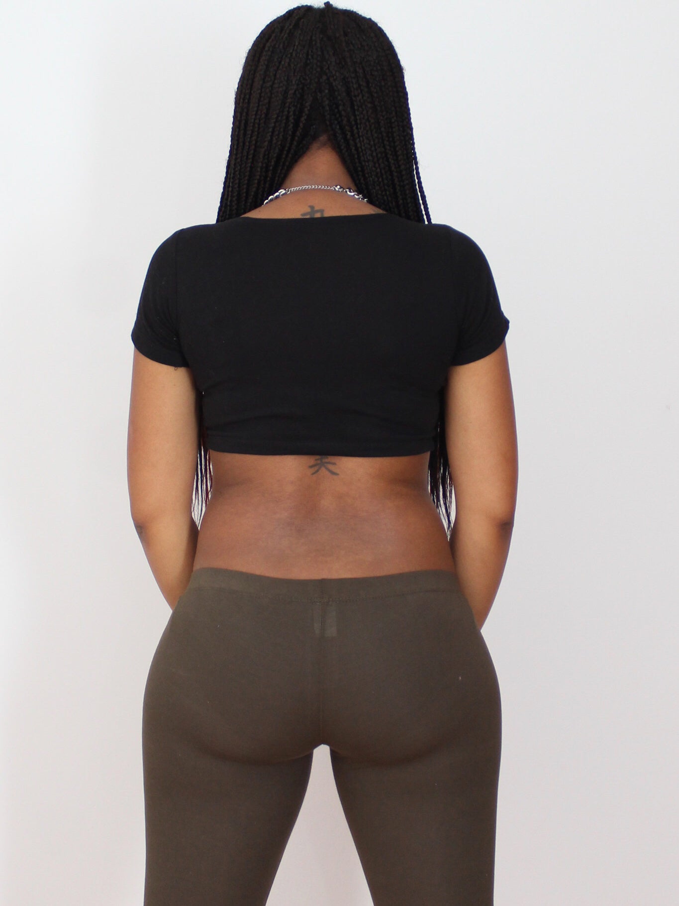Boss Black Short Sleeve Crop Top / Made in USA