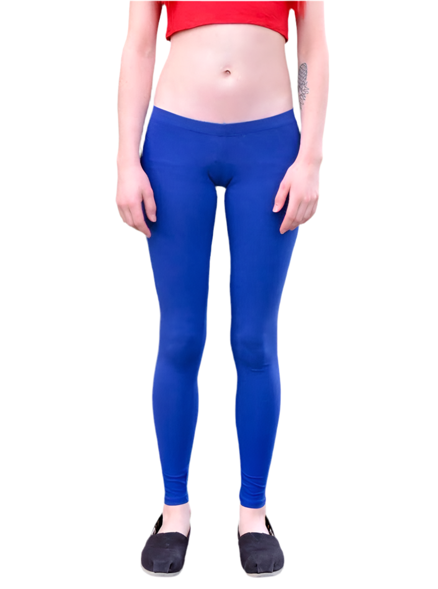 Ultra Low Rise / Super Low Rise Blue Leggings / Made in USA